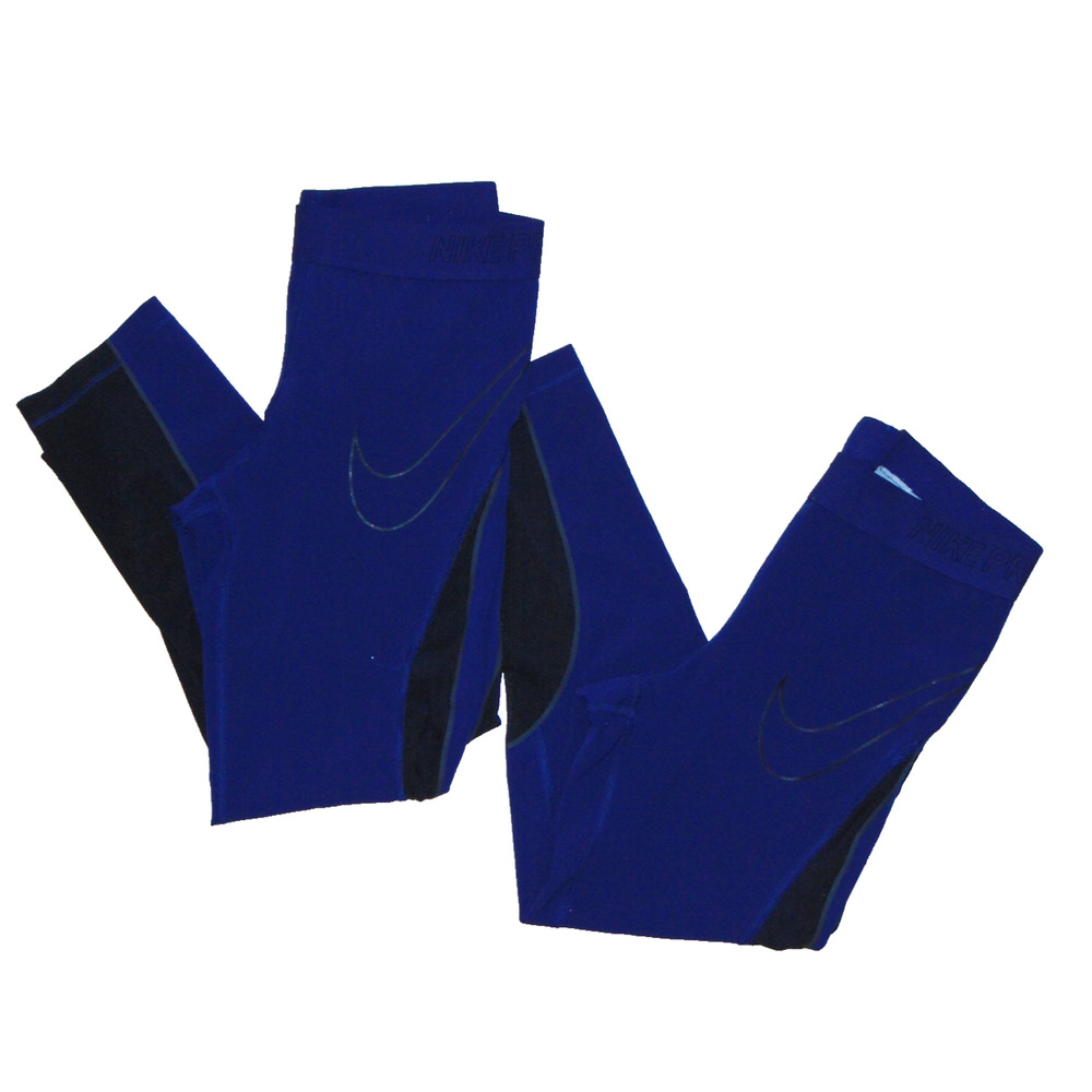 Nike Pro Hyperwarm Training Tights Womens Lot 2 Photo Blue Navy Dri-FIT Panels S